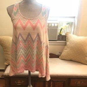 Colorful High Low Top